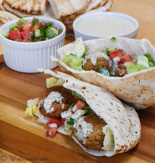 Falafel with Israeli Salad #SundaySupper | Webicurean