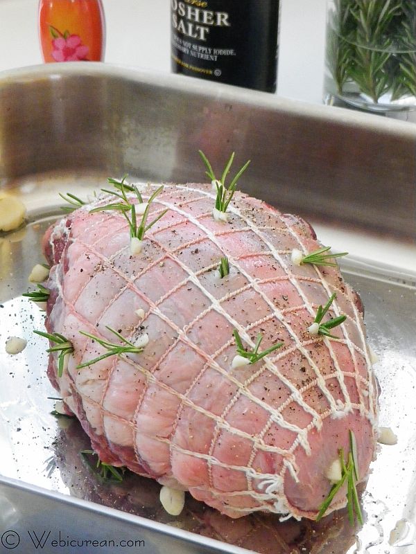 Roasted Leg of Lamb with Rosemary Potatoes #SundaySupper | Webicurean
