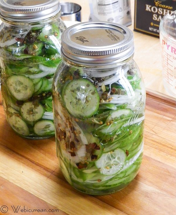 Refrigerator Pickles #SundaySupper | Webicurean